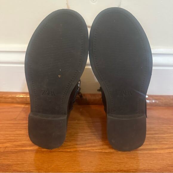 Zara Black Chain Boots sz 30 (6) Zara Booties size 6 toddler - Picture 6 of 8